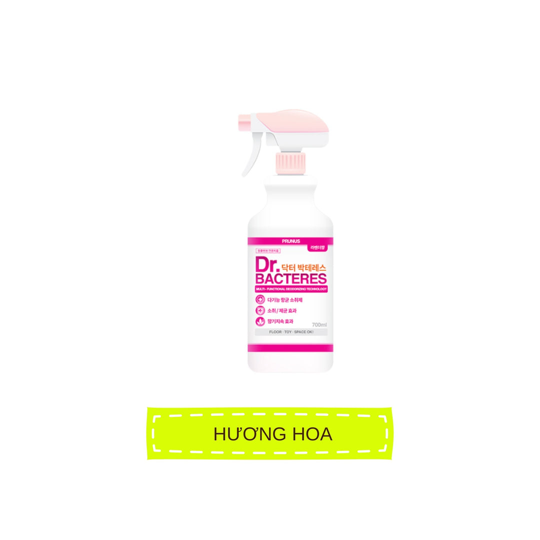 Xịt Khử Mùi Diệt Khuẩn Prunus Dr.Bacteres  700ML