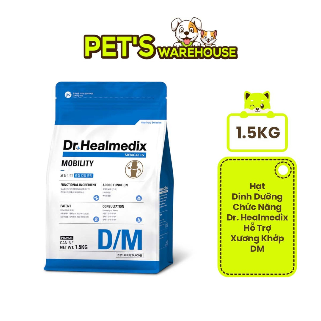 Hạt Cho Chó DR. HEALMEDIX MOBILITY (D/M) - HỖ TRỢ XƯƠNG KHỚP , Túi 1.5Kg