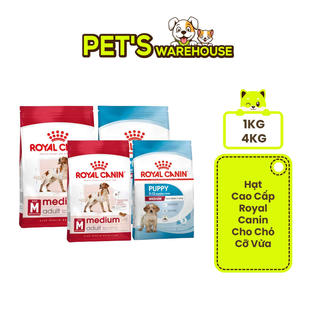 [1KG-4KG] Hạt Royal Canin Medium Chó | Pet's Warehouse