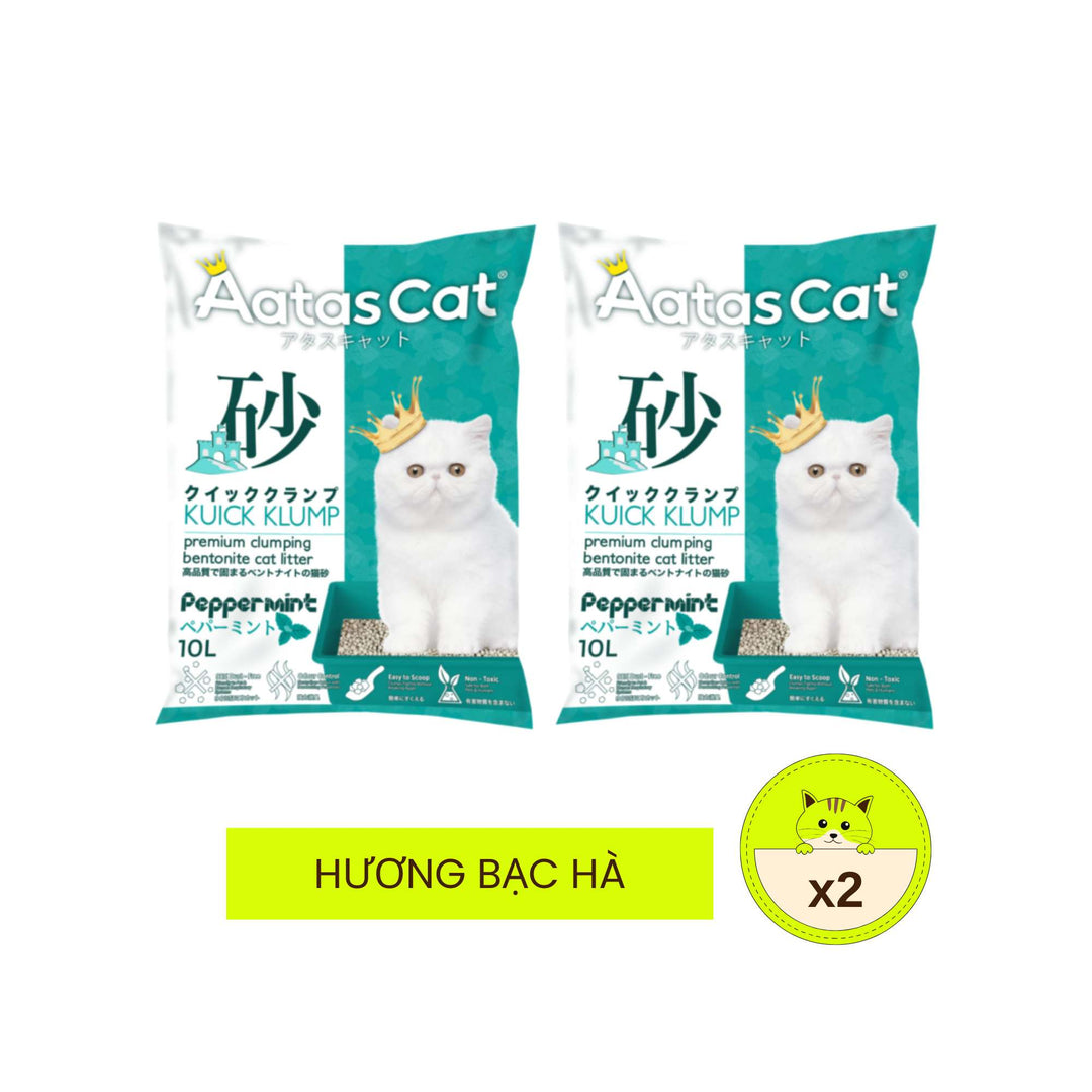 Cát Đất Sét Aatas Vệ Sinh Cho Mèo, 10L