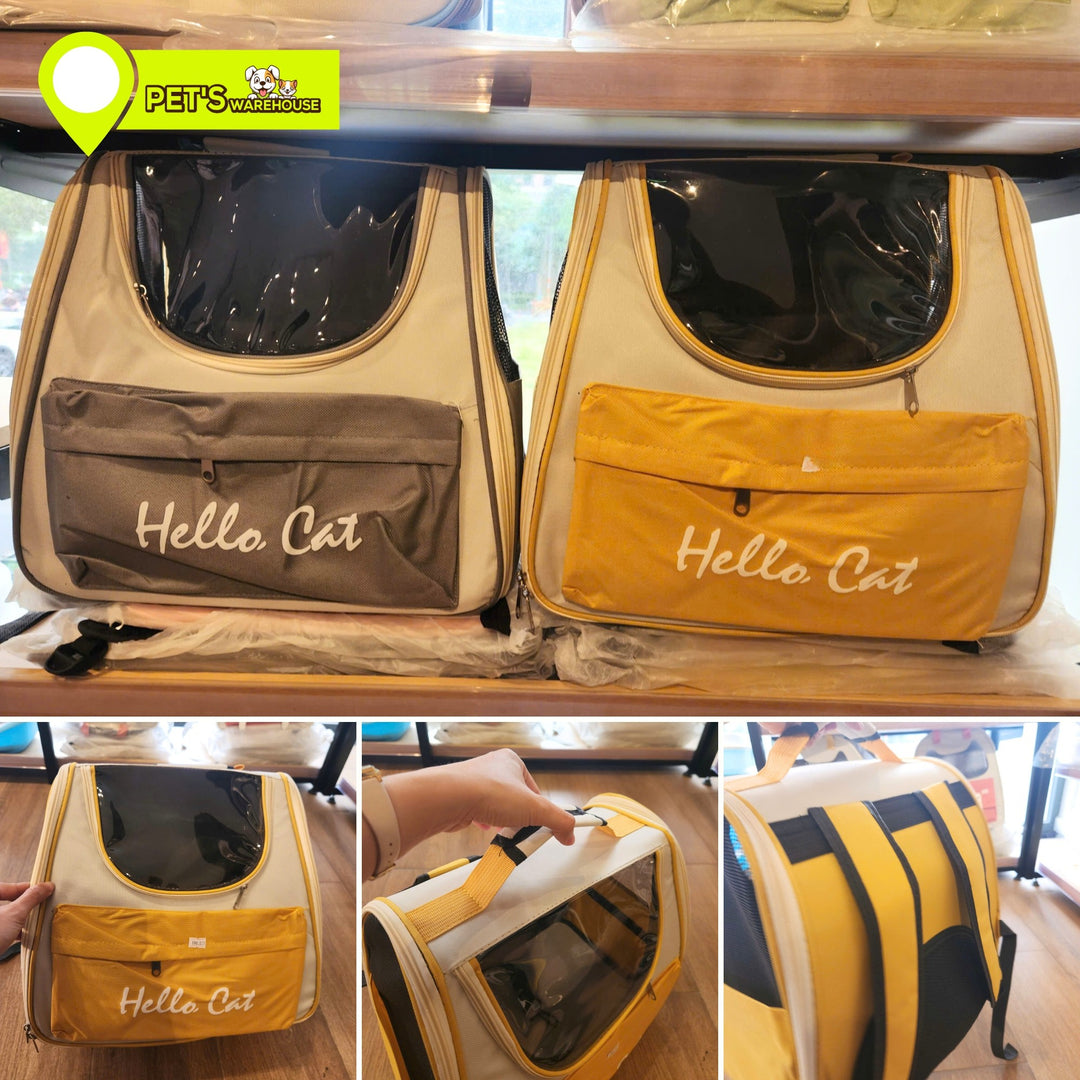Balo Chó Mèo Hello Cat, Size Lớn, Nhiều Màu, Thoáng Khí, Siêu Tiện Lợi Khi Vận Chuyển