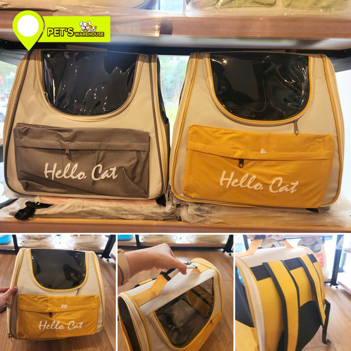 Balo Chó Mèo Hello Cat, Size Lớn, Nhiều Màu, Thoáng Khí, Siêu Tiện Lợi Khi Vận Chuyển