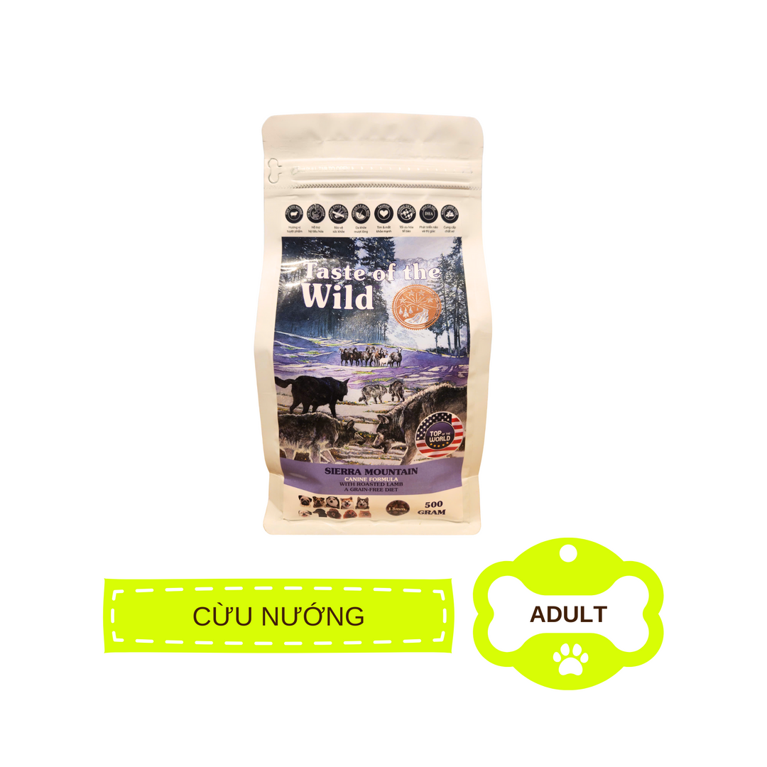 [500g - 2kg] Hạt Cho Chó Taste of the Wild Các Loại, Mọi Lứa Tuổi