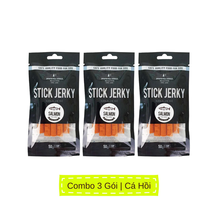 Snack Que Mềm Stick Jerky Bowwow Chó 50G