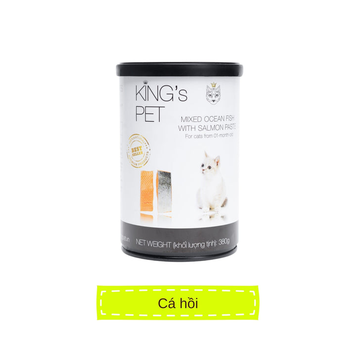 [Combo 24 lon] Pate King's Pet Chó Mèo Mọi Lứa Tuổi 380G