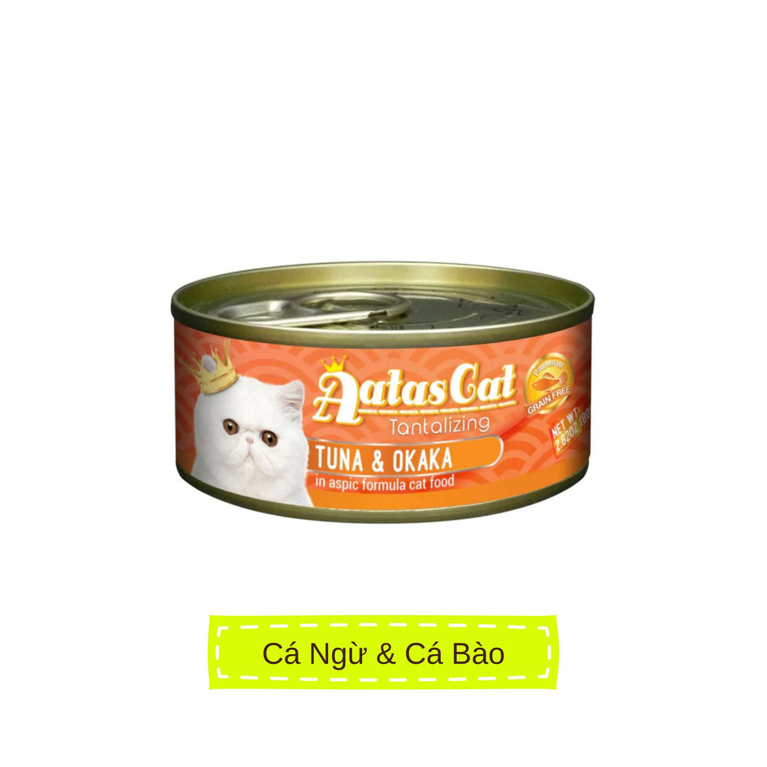 Pate Aatas cho mèo mọi lứa tuổi, lon 80g | Pet's Warehouse