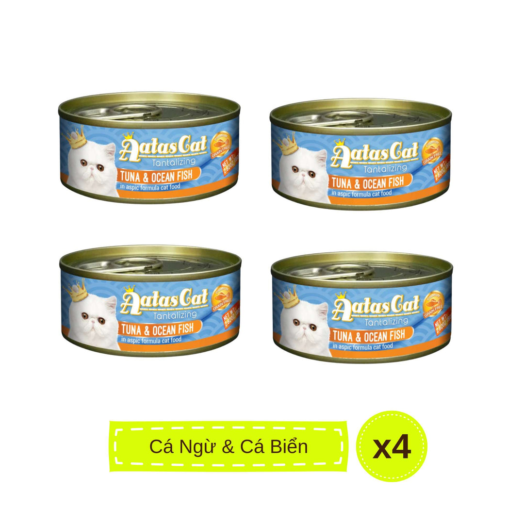 Pate Aatas cho mèo mọi lứa tuổi, lon 80g | Pet's Warehouse