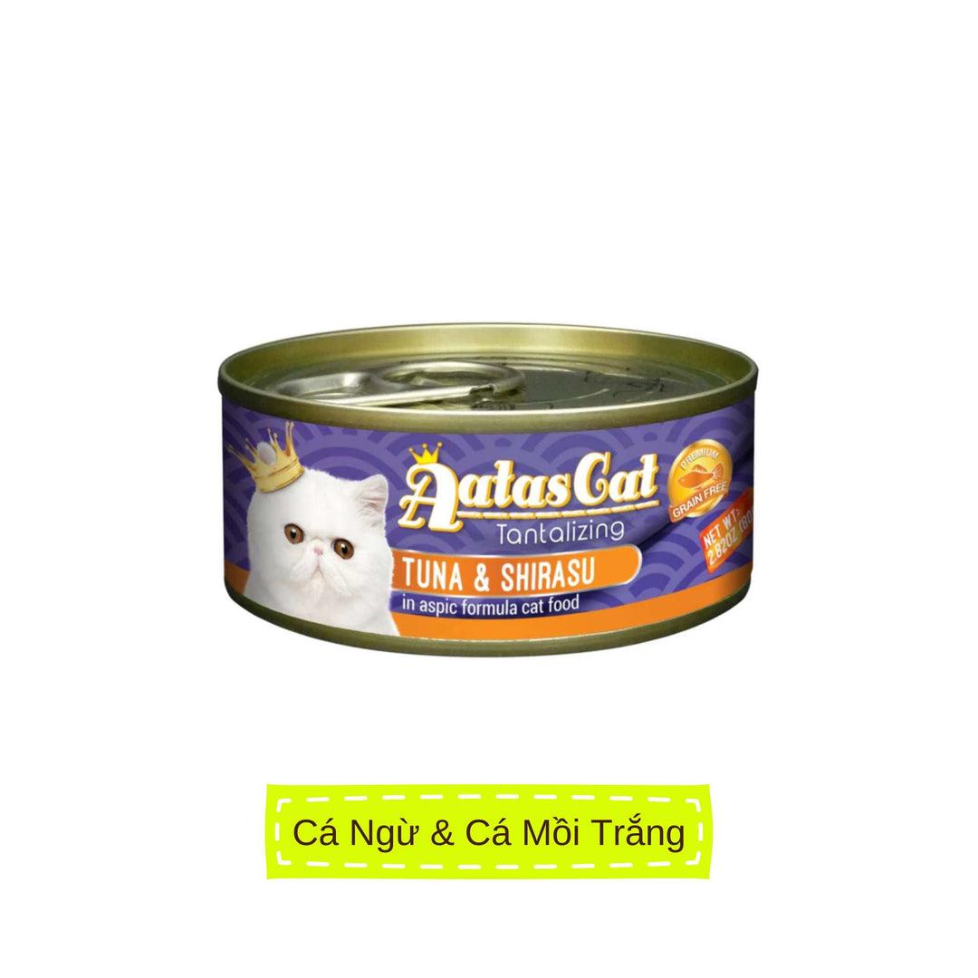 Pate Aatas cho mèo mọi lứa tuổi, lon 80g | Pet's Warehouse