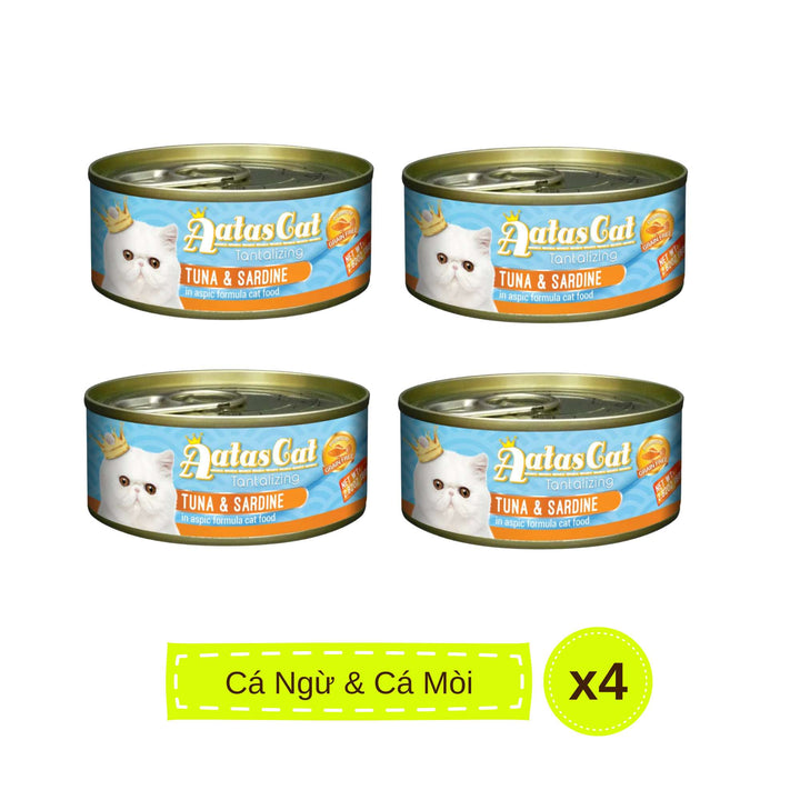 Pate Aatas cho mèo mọi lứa tuổi, lon 80g | Pet's Warehouse