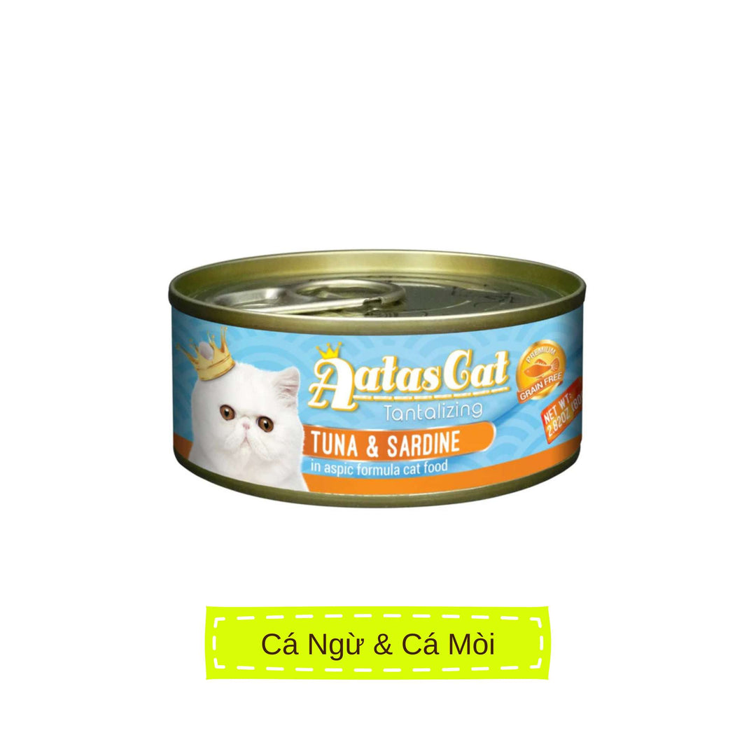 Pate Aatas cho mèo mọi lứa tuổi, lon 80g | Pet's Warehouse