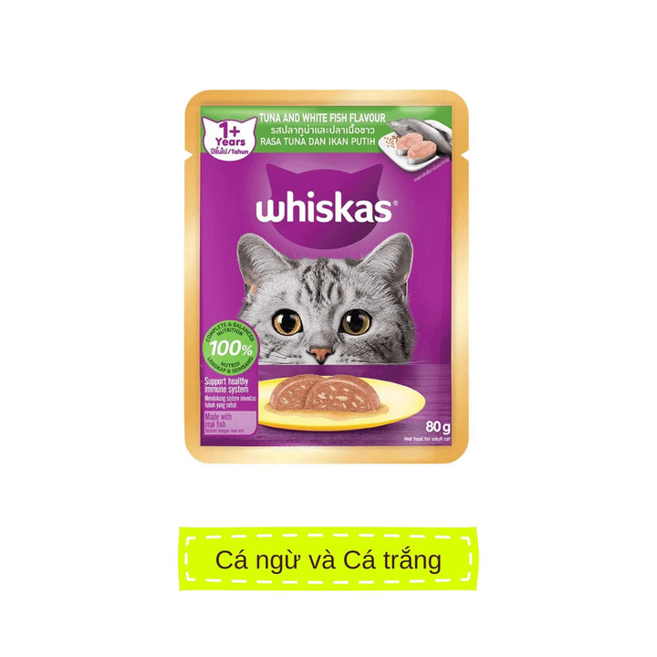 [Combo 28 gói] Pate Whiskas Mèo Trưởng Thành Gói 80G