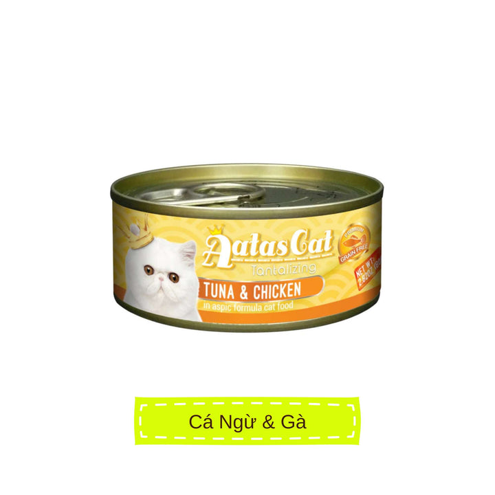Pate Aatas cho mèo mọi lứa tuổi, lon 80g | Pet's Warehouse