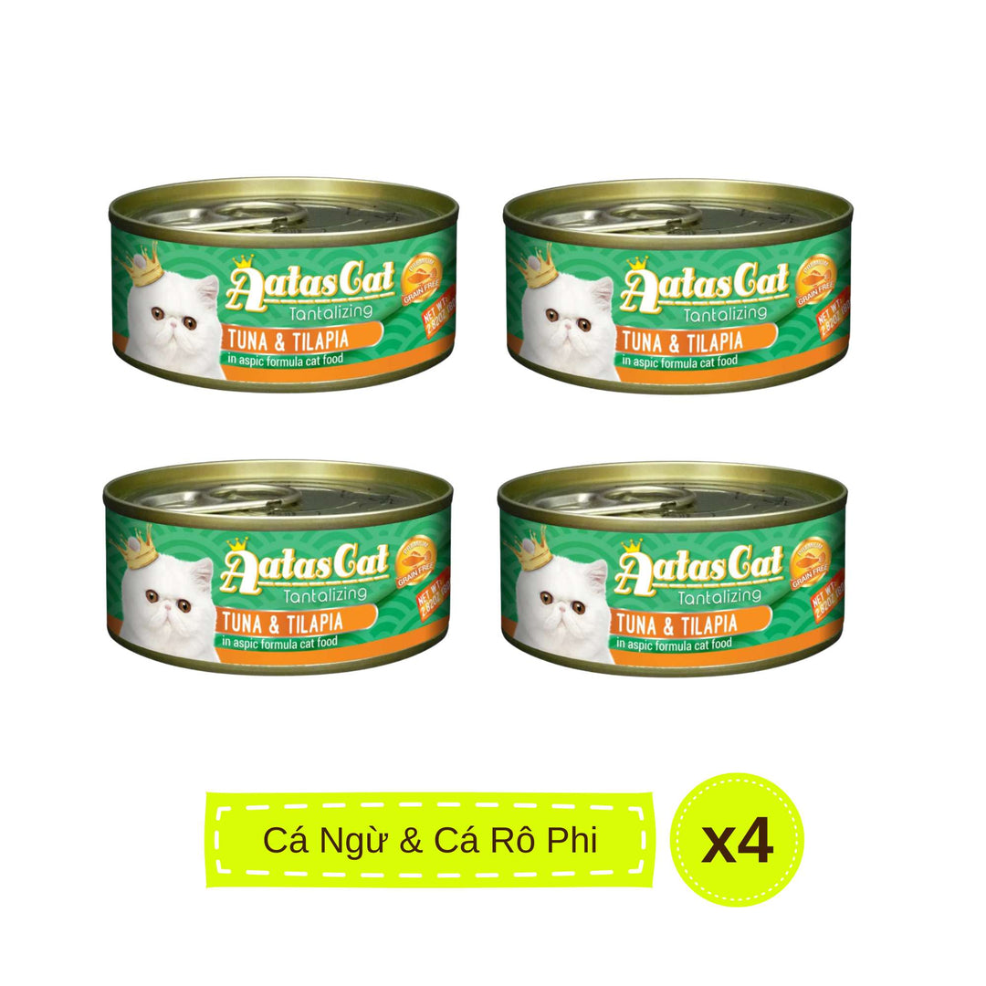Pate Aatas cho mèo mọi lứa tuổi, lon 80g | Pet's Warehouse