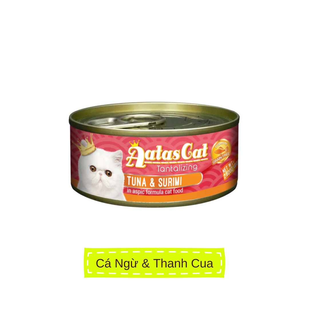 Pate Aatas cho mèo mọi lứa tuổi, lon 80g | Pet's Warehouse