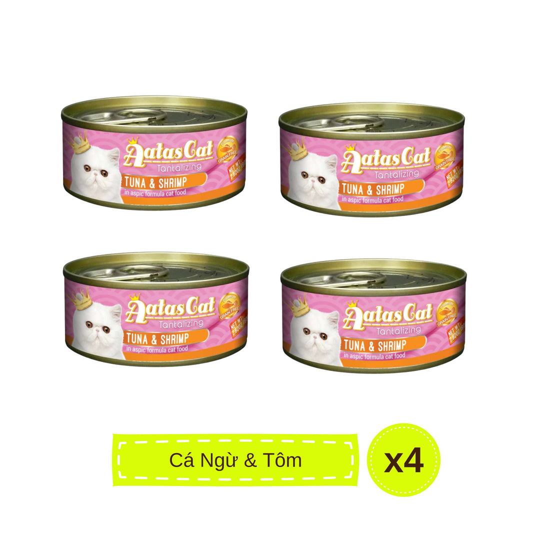 Pate Aatas cho mèo mọi lứa tuổi, lon 80g | Pet's Warehouse