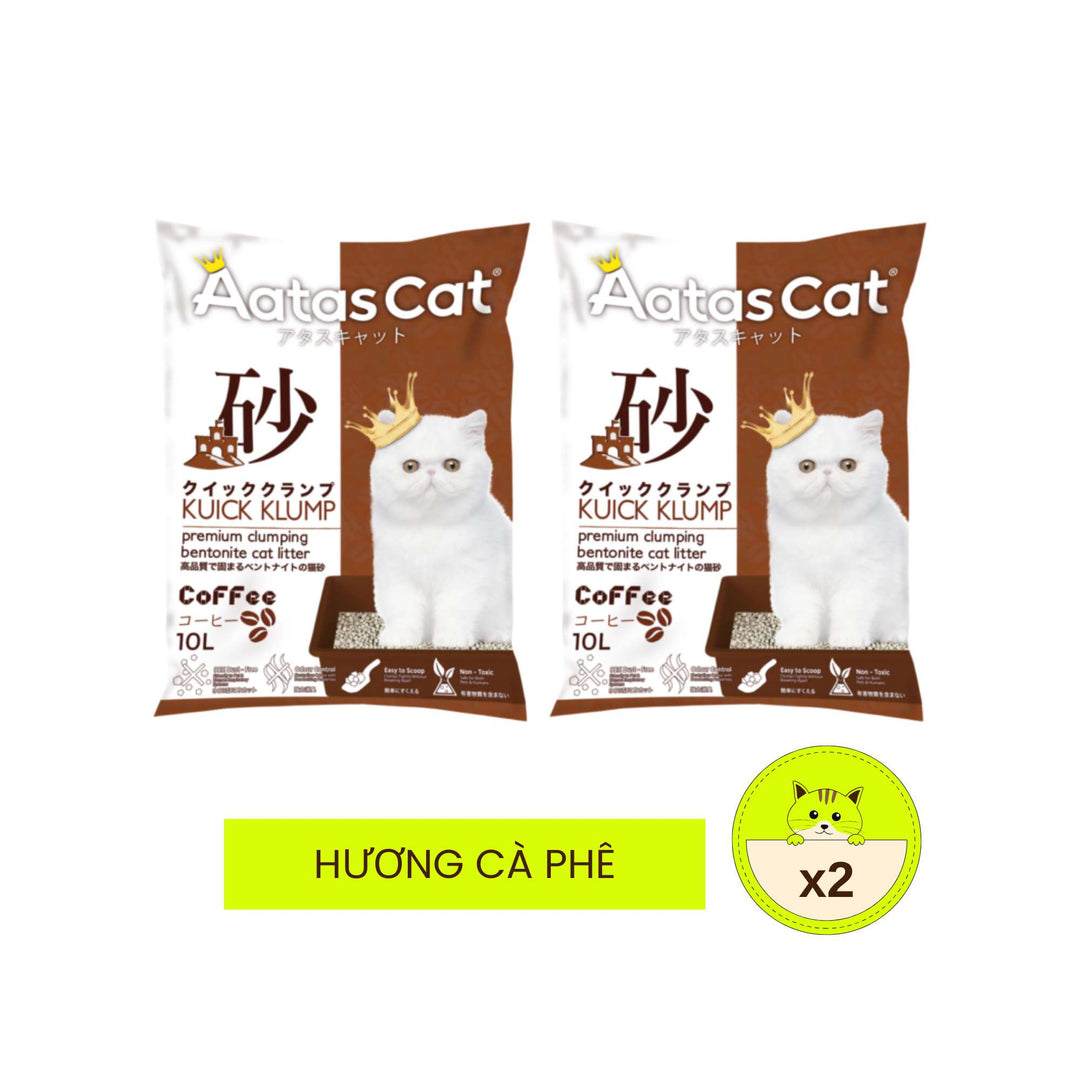 Cát Đất Sét Aatas Vệ Sinh Cho Mèo, 10L
