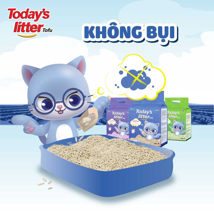 Cát Vệ Sinh Đậu Nành Today's Litter Tofu Cho Mèo, Vón Cục Nhanh, Hương Thơm Dễ Chịu, 7L