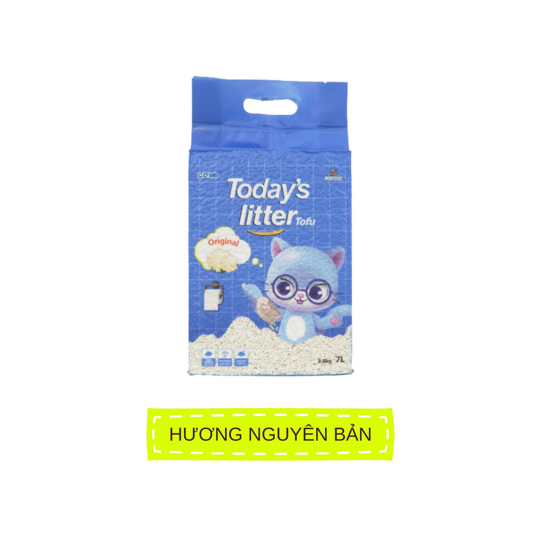 Cát Vệ Sinh Đậu Nành Today's Litter Tofu Cho Mèo, Vón Cục Nhanh, Hương Thơm Dễ Chịu, 7L