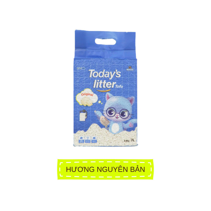 Cát Vệ Sinh Đậu Nành Today's Litter Tofu Cho Mèo, Vón Cục Nhanh, Hương Thơm Dễ Chịu, 7L