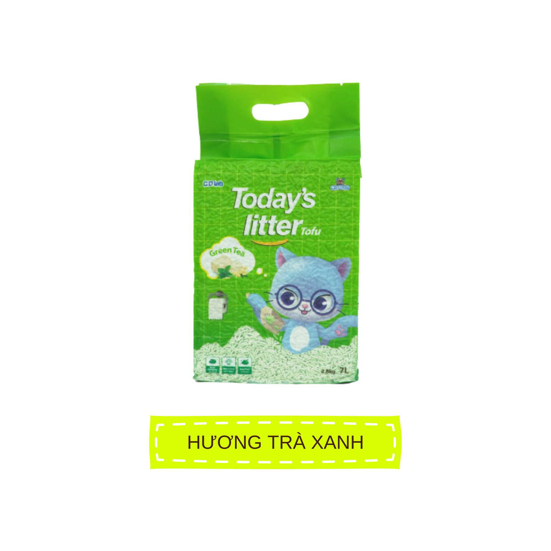 Cát Vệ Sinh Đậu Nành Today's Litter Tofu Cho Mèo, Vón Cục Nhanh, Hương Thơm Dễ Chịu, 7L