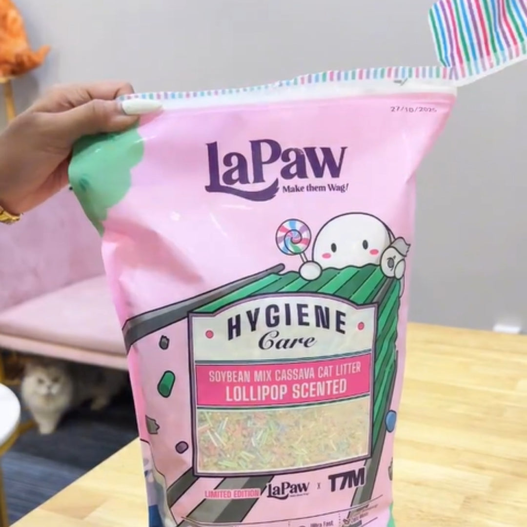 Cát Vệ Sinh Đậu Nành Mix Sắn Cao Cấp La Paw Cho Mèo, Mùi Kẹo Lollipop, 8L / 2.5Kg