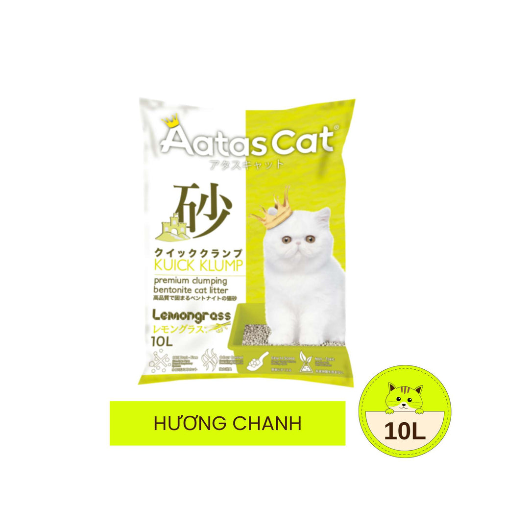 Cát Đất Sét Aatas Vệ Sinh Cho Mèo, 10L