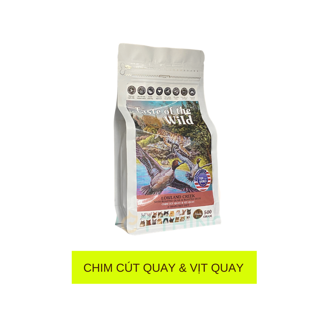 [500G - 2KG] Hạt Cho Mèo Taste of the Wild Các Loại, Chọn Vị Theo Nhu Cầu Boss
