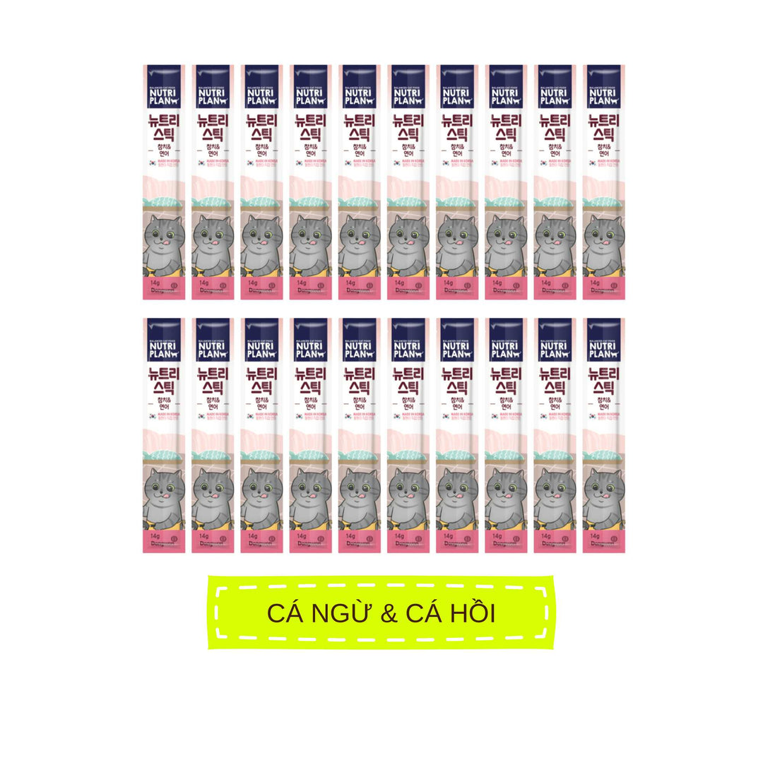 [Combo 10 - 20 Stick] Súp Thưởng Cho Mèo Nutri Plan, Thanh 14g