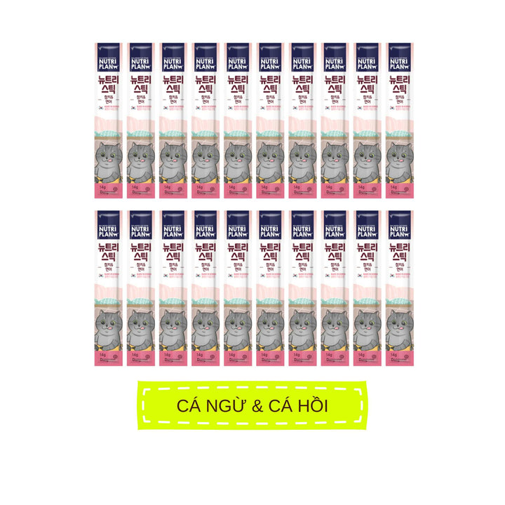 [Combo 10 - 20 Stick] Súp Thưởng Cho Mèo Nutri Plan, Thanh 14g