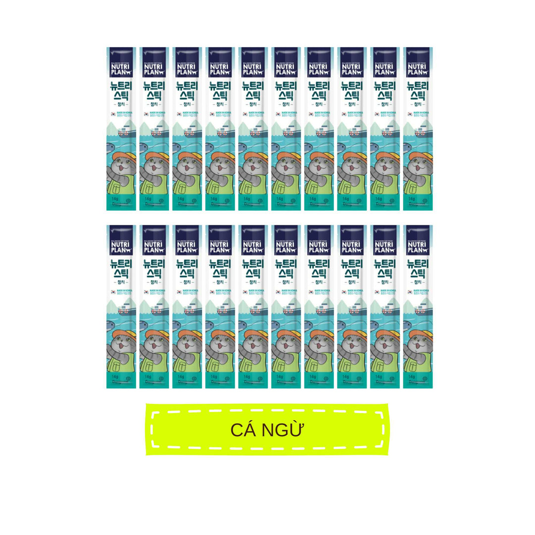 [Combo 10 - 20 Stick] Súp Thưởng Cho Mèo Nutri Plan, Thanh 14g