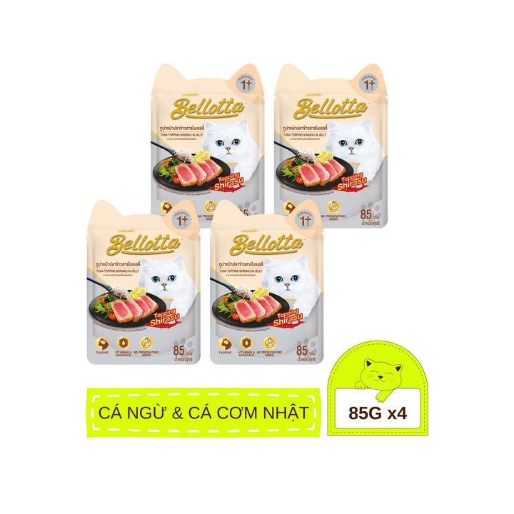 Pate Bellotta Cá Ngừ Mix Đầy Đủ Vị Cho Mèo Trưởng Thành, Gói 85g
