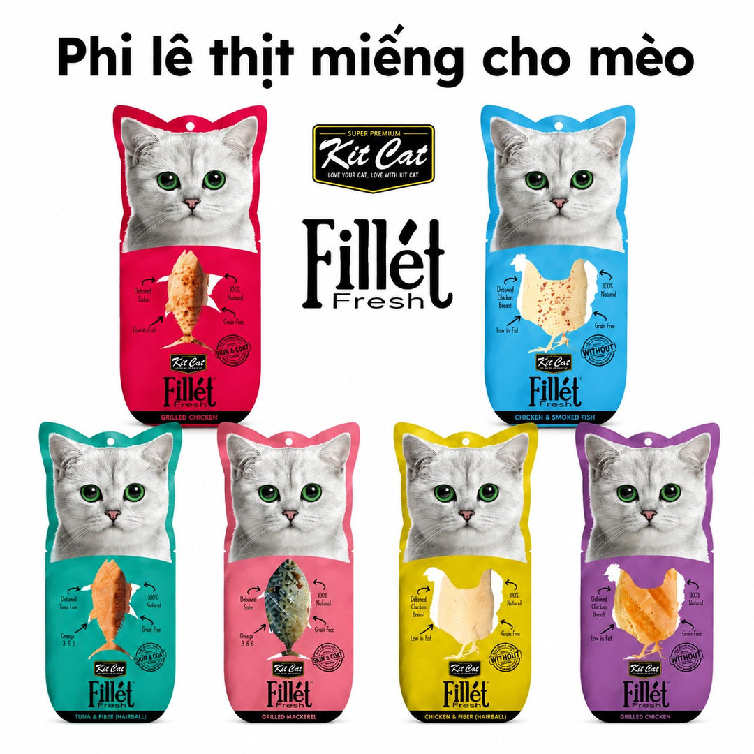 Fillet KitCat Cho Mèo Mọi Lứa Tuổi 30G