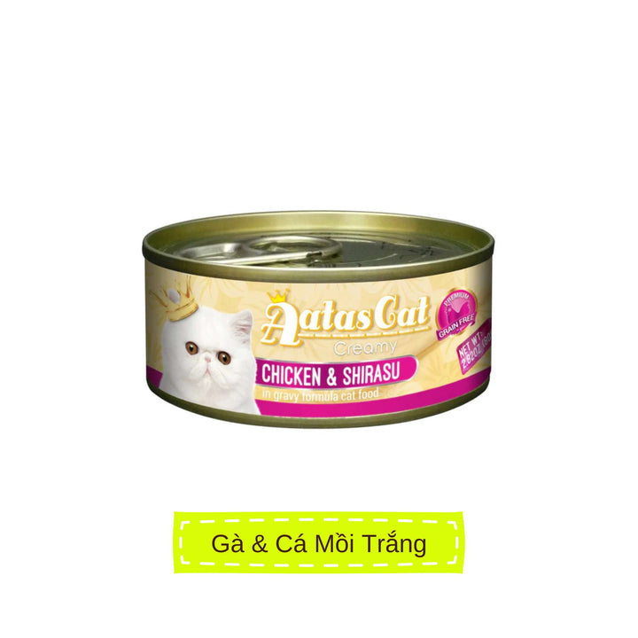 Pate Aatas cho mèo mọi lứa tuổi, lon 80g | Pet's Warehouse