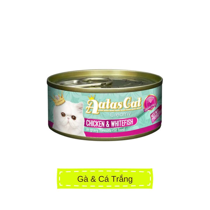 Pate Aatas cho mèo mọi lứa tuổi, lon 80g | Pet's Warehouse