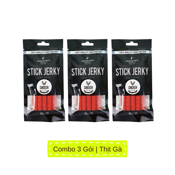 Snack Que Mềm Stick Jerky Bowwow Chó 50G