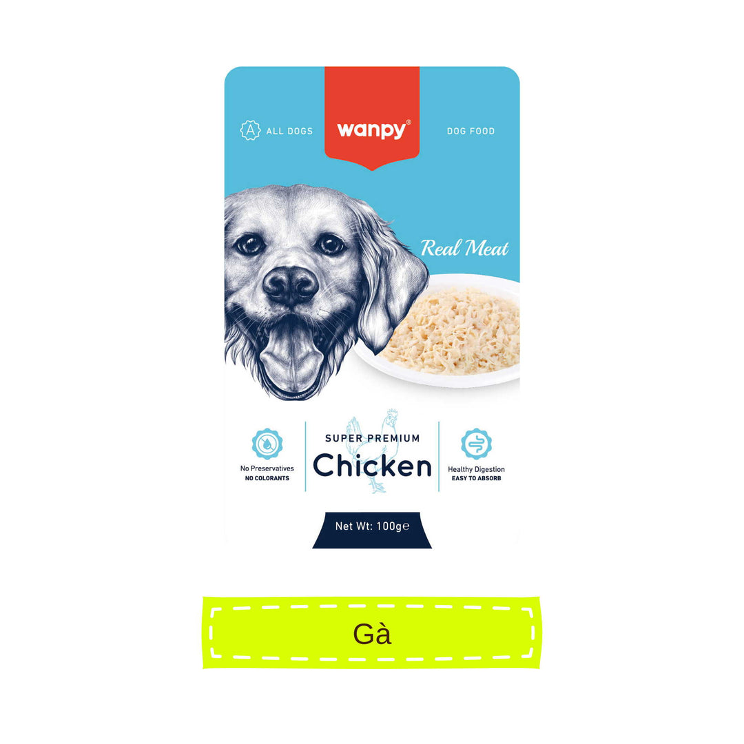 Pate Super Premium Wanpy Cho Chó Gói 100G