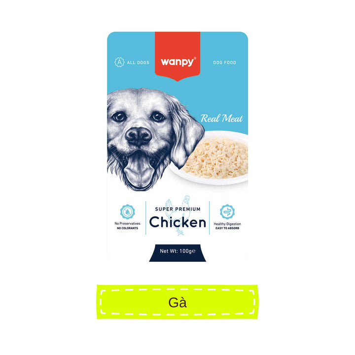 Pate Super Premium Wanpy Cho Chó Gói 100G