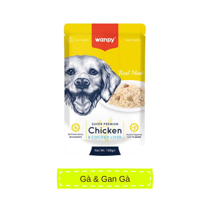 Pate Super Premium Wanpy Cho Chó Gói 100G