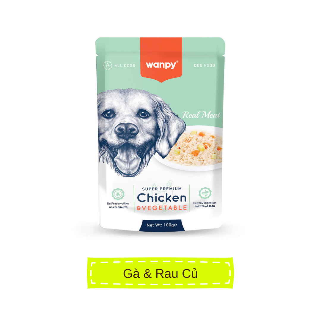 Pate Super Premium Wanpy Cho Chó Gói 100G