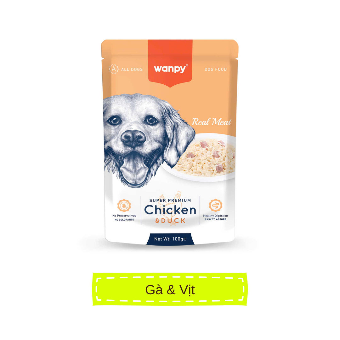 Pate Super Premium Wanpy Cho Chó Gói 100G