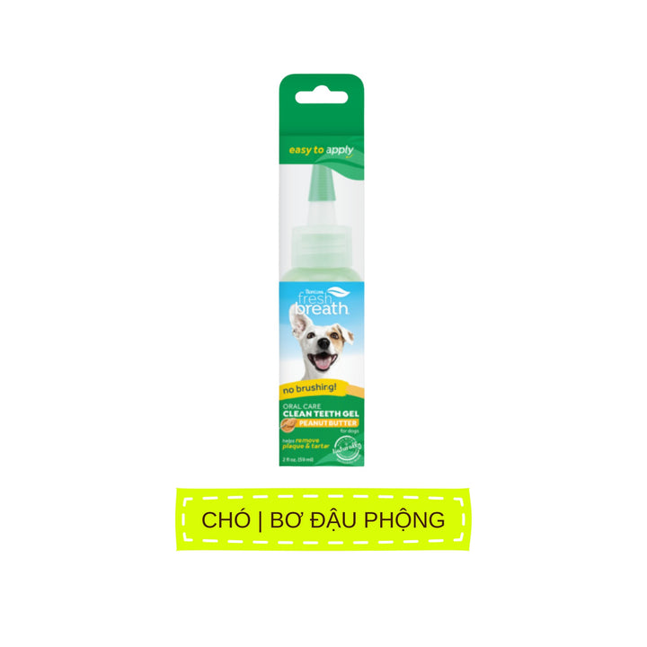 Gel Vệ Sinh Răng Miệng Cho Chó Mèo TropiClean Fresh Breath, 59ml