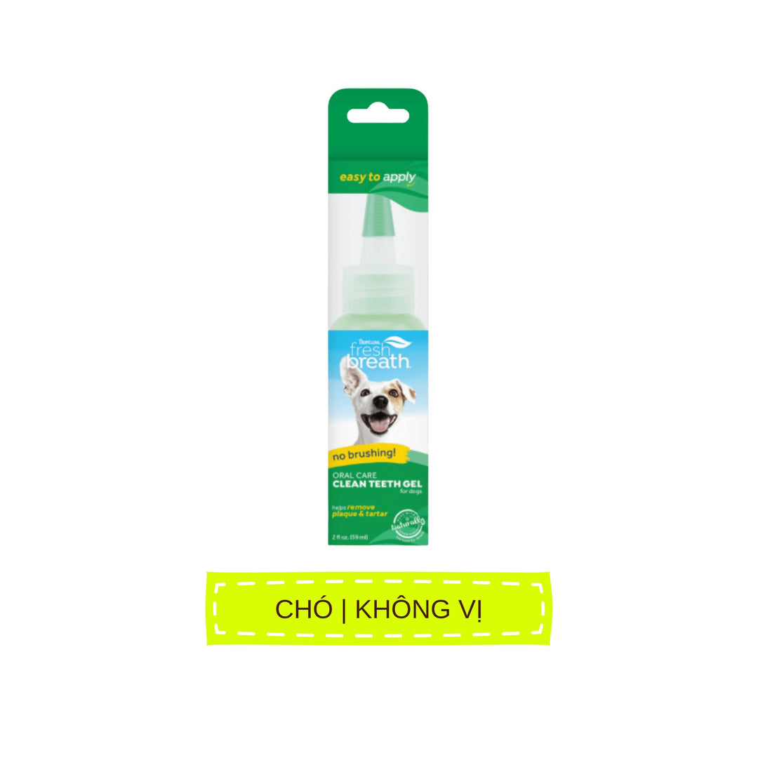 Gel Vệ Sinh Răng Miệng Cho Chó Mèo TropiClean Fresh Breath, 59ml