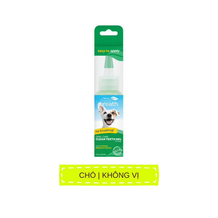 Gel Vệ Sinh Răng Miệng Cho Chó Mèo TropiClean Fresh Breath, 59ml
