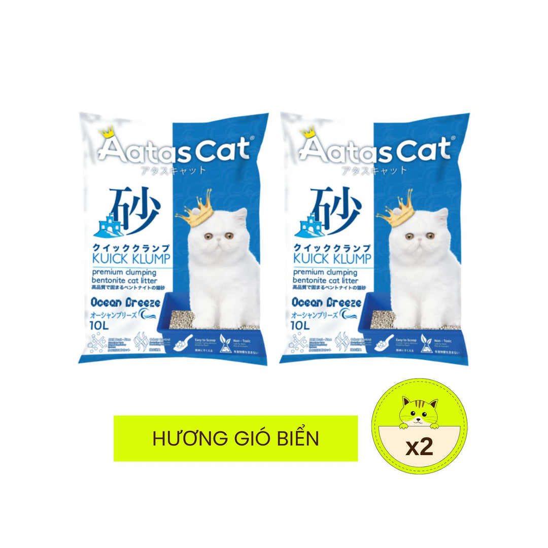 Cát Đất Sét Aatas Vệ Sinh Cho Mèo, 10L