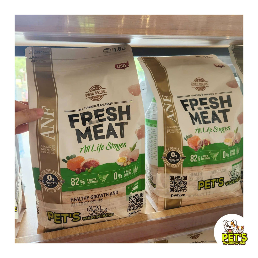Hạt ANF Fresh Meat Gấp Đôi Thịt Tươi Cho Chó Mọi Lứa Tuổi, Túi 1.6Kg