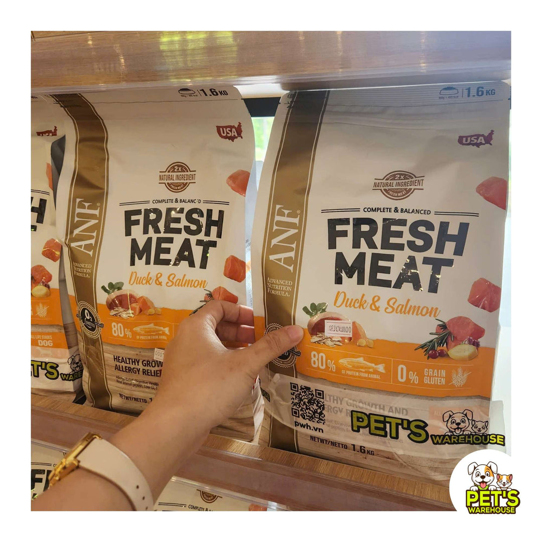 Hạt ANF Fresh Meat Gấp Đôi Thịt Tươi Cho Chó Mọi Lứa Tuổi, Túi 1.6Kg