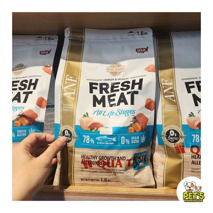 Hạt ANF Fresh Meat Gấp Đôi Thịt Tươi Cho Mèo Mọi Lứa Tuổi, Túi 1.6Kg