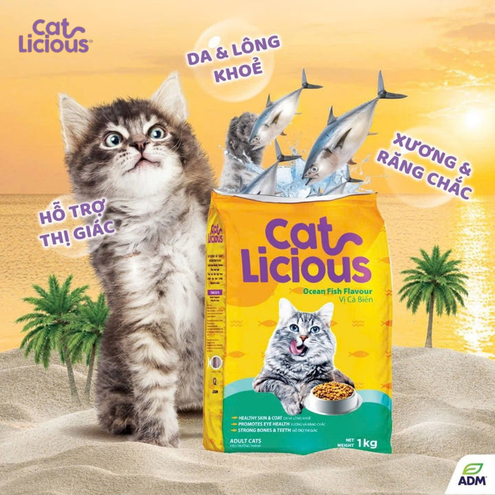 Hạt Cat Licious Cho Mèo Trưởng Thành, Vị Cá Biển, 1Kg