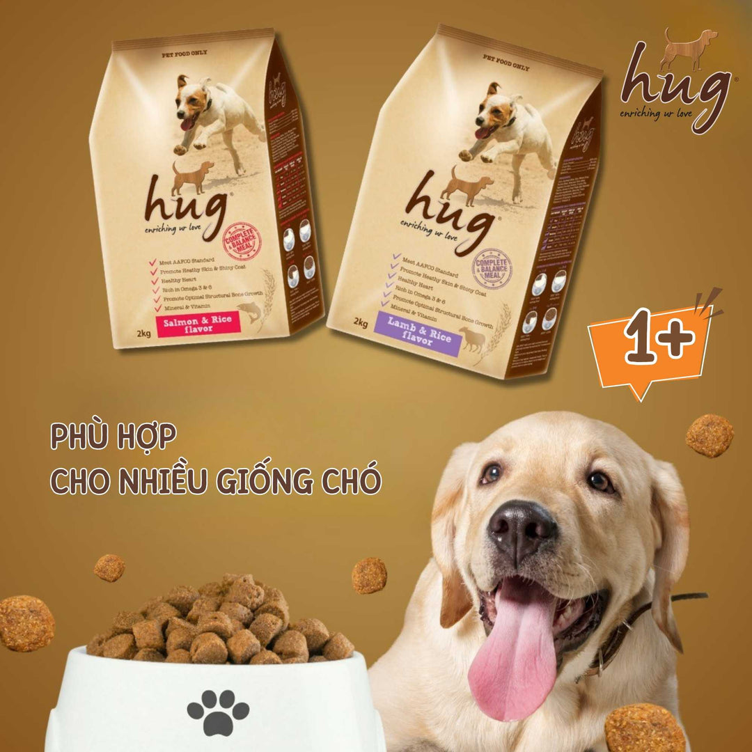 Hạt Cho Chó Trưởng Thành Hug, Túi 2Kg