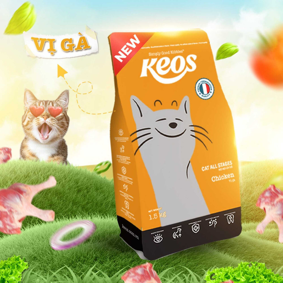 [350g - 1.5Kg] Hạt Keos Cho Mèo Mọi Lứa Tuổi, Nhiều Vị